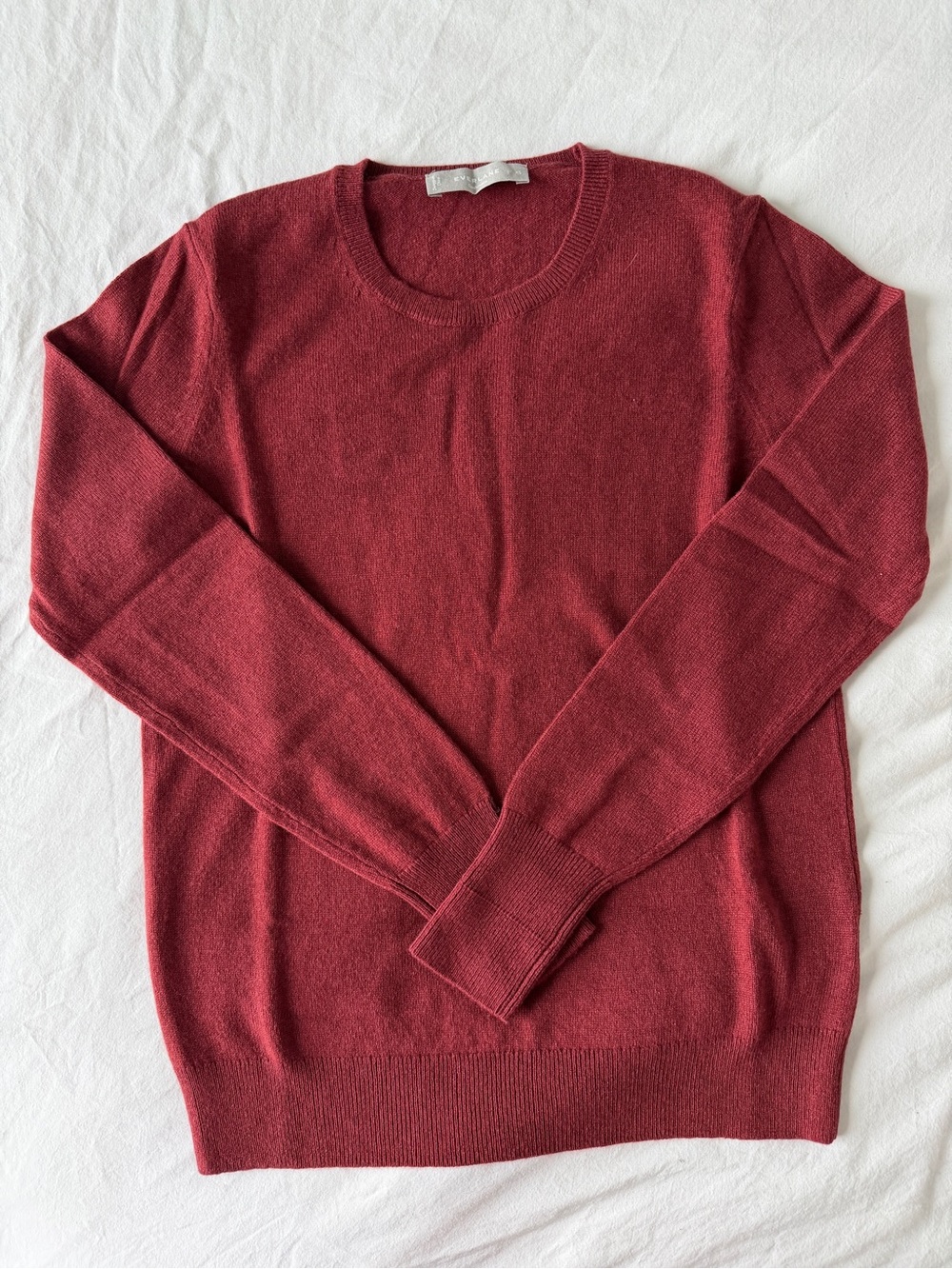 Everlane Cashmere Crewneck Sweater Red XS